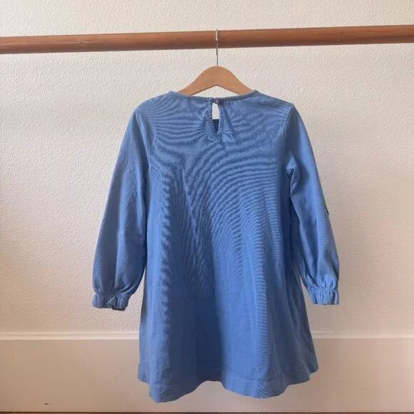 Mini Boden Big Appliqué Jersey Dress in Blue Size 5-6 - Picture 5 of 9